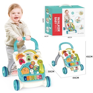 Table d'activités multifonctionnelle Samtoy, mise à niveau, table d'activités assis-<span class=keywords><strong>debout</strong></span>, poussette, scooter, trotteur pour bébé, piano, trotteur pour bébé 4 en 1 - Product Image 1
