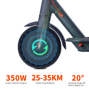 AOVO สกู๊ตเตอร์<span class=keywords><strong>ไฟฟ้า</strong></span>พับได้8.5นิ้ว GPS สำหรับ <span class=keywords><strong>Vespa</strong></span> 10.4Ah แบตเตอรี่35กม. ช่วงเบรคคู่กันน้ำ IP65สองล้อสองล้อสองล้อ - Product Image 3