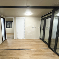 Maison conteneur populaire de 20 pieds et 40 pieds, structure en acier léger, maison mobile modulaire, pièce conteneur extensible, 2 chambres, empilable, pour usage hôtelier