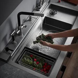 Dishwasher integrated household ultrasonic disinfection cabinet fruit and vegetable washing machine integrated sink