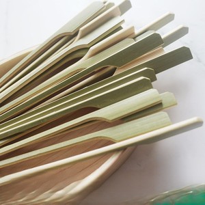 Chất Lượng Tốt Tự Nhiên Thân Thiện Với Môi Bambus Thịt Nướng Xiên Thanh Chịu Nhiệt Đôi Prong Tre Thực Phẩm Thanh Cho Cắm Trại - Product Image 2