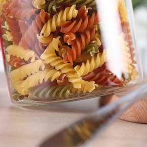 网店新品厨房木盖玻璃食品储藏罐套装 - Product Image 6
