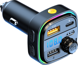 Super Snel Opladen Auto Mp3 Speler 22.5W Fm Zender Auto <span class=keywords><strong>Bluetooth</strong></span> Adapter Draadloze Radio Muziekadapter Auto Kit - Product Image 6