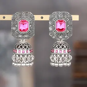 Pendientes colgantes grandes de cristal cuadrado Vintage para mujer, cuentas de campana nupcial bohemias indias, pendientes de araña de moda, regalo de joyería