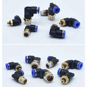 Acoplador rápido tipo L M5 4, rosca externa de acero inoxidable para boquilla de manguera de aire, piezas neumáticas - Product Image 3