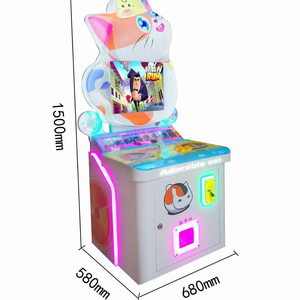 2025 intérieur mignon chat série jeux d'arcade Kit cadeau à pièces pêche course tir jeton 1 an de garantie - Product Image 1