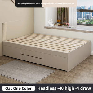 <span class=keywords><strong>Lit</strong></span> avec tiroir de rangement haut en <span class=keywords><strong>bois</strong></span> massif personnalisé sans tête de <span class=keywords><strong>lit</strong></span>, <span class=keywords><strong>lit</strong></span> en <span class=keywords><strong>bois</strong></span> massif - Product Image 5