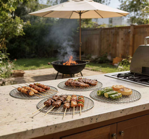 Premium Quality Disposable Bbq Grill <b>Grid</b> Screen Barbecue Net Bbq Mesh Mesh Grill Korean Bbq - Product Image 3