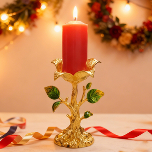 Candelabro in Metallo a Barra Singola Personalizzato, Portacandele Creativo a Forma di Fiore, Decorazione per Tavola <span class=keywords><strong>da</strong></span> Pranzo, Arredamento Casa, Souvenir, Regalo - Product Image 3