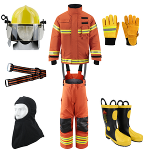 Roupa de Combate a Incêndio ANBEN 2020 Padrão CE Aprovada para Bombeiros Feita de Material Aramida - Product Image 5