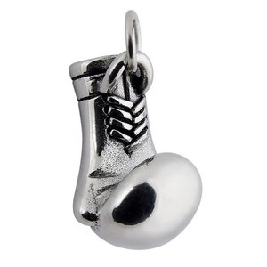 Pendentif fin en acier 25x17 mm, breloque élégante et durable pour collier, accessoire de mode - Product Image 1