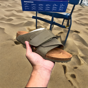 Kadın kahverengi Birken deri takunya katır sandalet platformu Slip-On kapatma düz sınır ötesi çam plaj tasarım moda trendi için - Product Image 3