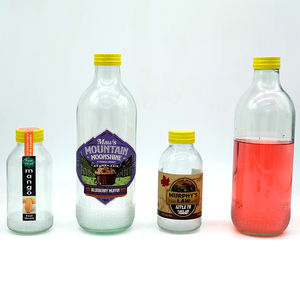 ขวดเครื่องดื่มแก้วพร้อมฝาเกลียวขวดไวน์ผลไม้นมเครื่องดื่มน้ำผลไม้แก้ว300มล. 350มล. พร้อมฝาเกลียว - Product Image 5