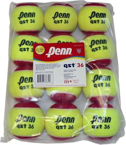 Pelotas de Tenis <span class=keywords><strong>Penn</strong></span> QST 36 para Jóvenes, Color Rojo, para Principiantes - Bolsa de 12 Pelotas, Hechas en China - Product Image 2