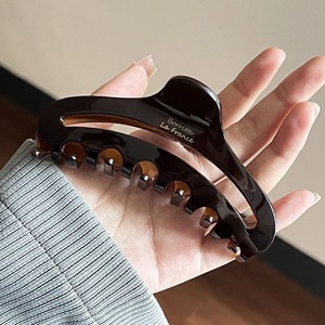 Customized Vintage Large Hollow Semicircle Acrylic Clips Hair Claws Round Big <b>Clamps</b> Claw Clip for Women Acrylic - Product Image 4