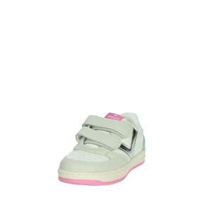 Baskets Victoria pour filles, blanches et roses, à fermeture Velcro, chaussures en toile tendance - Product Image 6