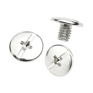 10 pièces/sac Vis de reliure Chicago à fente croisée en acier inoxydable 304 / acier au carbone nickelé M2 M3 M5 Grade A2-70 Rivets - Product Image 2