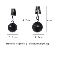 JM JM-6053013A Clips de poids pour rideaux en métal robuste, solides, pour l'extérieur, résistants au vent et à l'eau, pour nappes et décorations