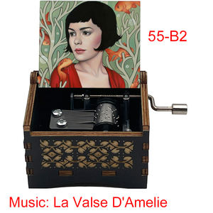 <span class=keywords><strong>Caja</strong></span> <span class=keywords><strong>de</strong></span> música con manivela <span class=keywords><strong>de</strong></span> madera <span class=keywords><strong>Amelie</strong></span>, 18 notas, famosa película francesa, melodía, recuerdo especial, amigos, cumpleaños, regalos <span class=keywords><strong>de</strong></span> Navidad - Product Image 4