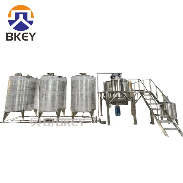 Liquid Soap/shampoo Production Line/ Liquid Soap Production Equipments Liquid Machinery Mixing Tanks With Agitator