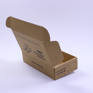 Caja de regalo de cartón elegante personalizada con impresión a una cara, caja de envío de papel kraft reciclable para accesorios electrónicos de teléfono. - Product Image 1