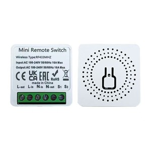 Mini Módulo de Interruptor Inteligente RF433 Eléctrico 16A Sin Cableado, Receptor de Control Remoto de Pared, Interruptor de Panel Remoto Inalámbrico Adhesivo para - Product Image 2