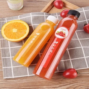 ขวดพลาสติกใสขนาด 300 มล. 500 มล. สำหรับน้ำผลไม้ นม ชา ใช้แล้วทิ้ง - Product Image 3