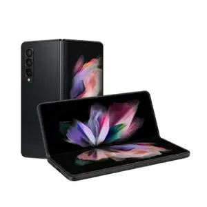 Vente en gros de téléphones portables d'occasion originaux Smartphone pliable pour Samsung Galaxy Z Fold 3 5G