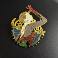 Broches en métal émaillé personnalisées, plaqué or, pour événements thématiques et objets de collection pour fans