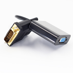 Dvi To Vga Adapter 24+1 With Chip 1080P <b>Hd</b> Video <b>Cable</b> For Computer Monitor - Product Image 1