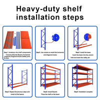 Étagères de rangement sur mesure avec protection anticorrosion, réglables, de capacité moyenne, pour les sous-sols de magasins de proximité