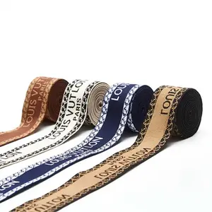 Jacquard Multi-cores imitação nylon webbing cinta 1,5 polegadas algodão para sacos