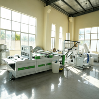 Machine à fabriquer des sacs à bulles à double rangée haute capacité Pansatec avec scellage sur deux côtés et découpe thermique pour sacs en film à bulles PE/EPE