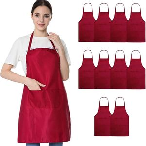 Delantales de Poliéster para Adultos con Bolsillos para Mujeres y Hombres, Lavables a Máquina, para Cocina, Restaurante, Cafetería, con Logotipo Personalizado - Product Image 4