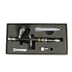 Aerógrafo artístico externo ajustable CLK-130 de 0.2 mm con alimentación por gravedad, doble acción, portátil, para trabajos artísticos. - Product Image 5