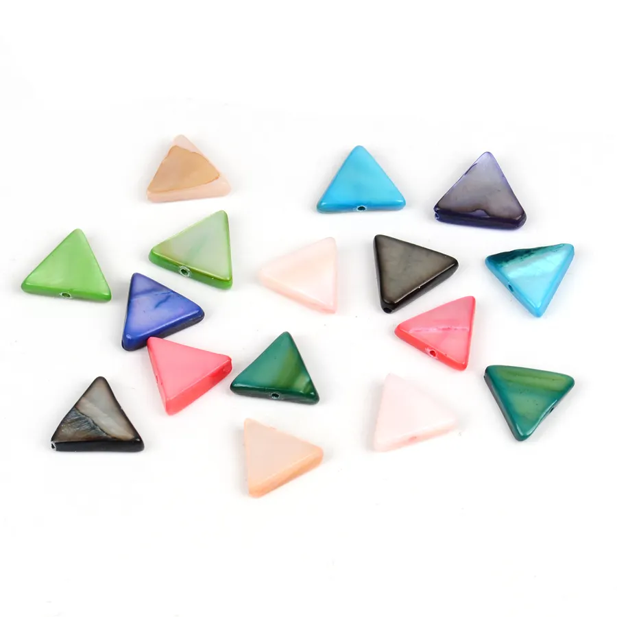 Wholesale Fashion Triangle Shape Shell Beads Loose for Diy Jewelry Bracelets Necklaces