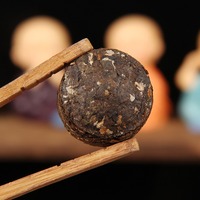 Thé Pu'er mûr du Yunnan Menghai, variété à grandes feuilles, feuille de lotus, petit tuocha