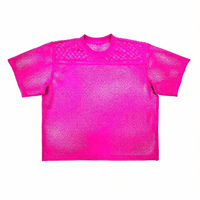 T-shirt en maille personnalisé pour homme, idéal pour le Carnaval, les fêtes, le streetwear, vente en gros, OEM, ODM, impression de logo personnalisé, respirant