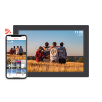 Marco de fotos digital al por mayor de fábrica con aplicación FRAMEO y Wifi, visualización de imágenes y videos de alta resolución