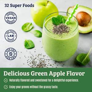 OEM/ODM <b>Super</b> Greens Probiotics <b>Enzymes</b> Detox Green Tea Matcha Powder Vegan for Gut Health Immune Support & Antioxidant - Product Image 3