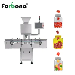 Forbona 16 Lane Totalmente Automático Softgel Cuenta La Máquina de embotellado 16 Chute Tablet Cápsula Máquina de conteo de botellas