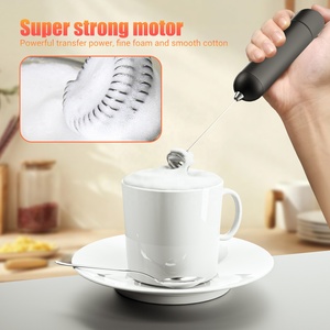 <span class=keywords><strong>Mousseur</strong></span> à lait électrique portatif professionnel à piles, mélangeur à café automatique avec support – Meilleures ventes - Product Image 4