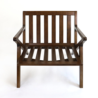 Fauteuil d'appoint en bois moderne pour salon, chaise de hall avec accoudoirs en bois courbé et assise en tissu