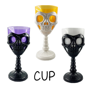 Gobelets créatifs en forme de crâne, verres à vin rouge, verres à bière, verres à boisson, décorations de table, ensembles de vin pour Halloween - Product Image 2