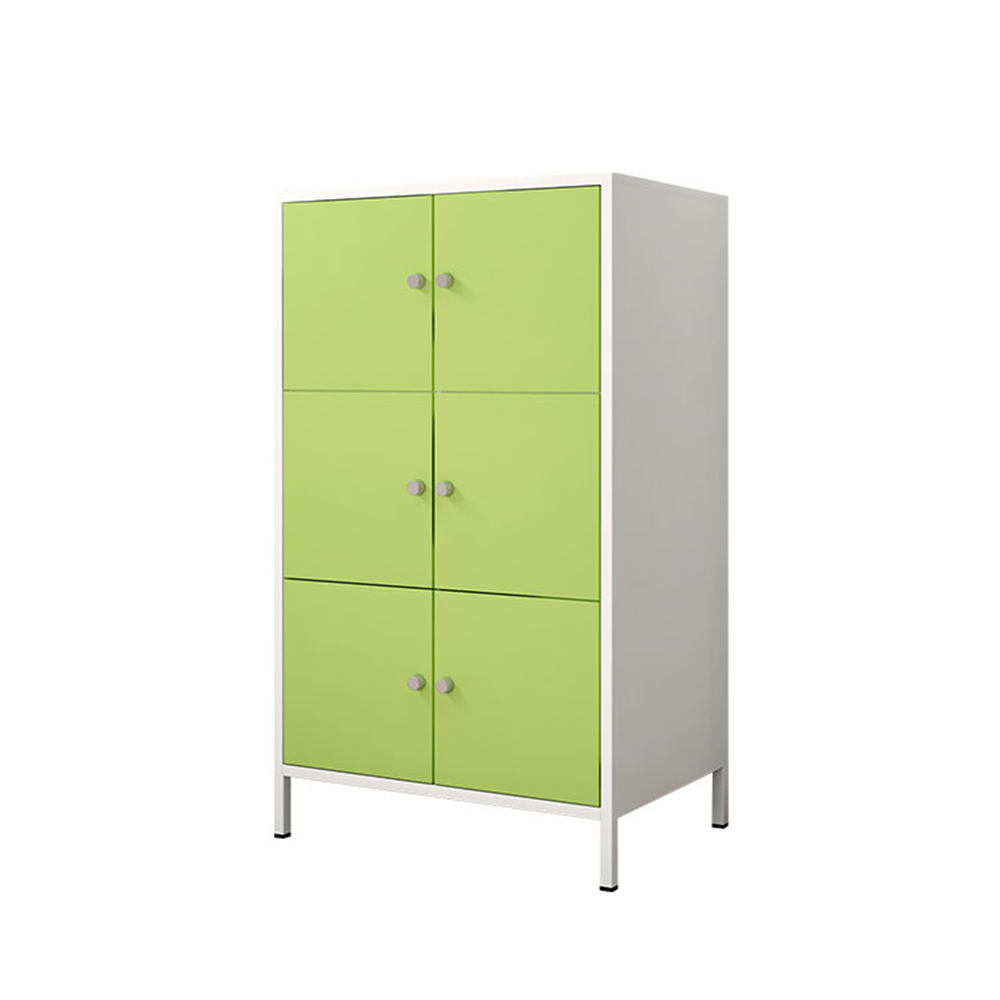 Cold rolled steel cabinet material 6 door locker metal storage cupboard