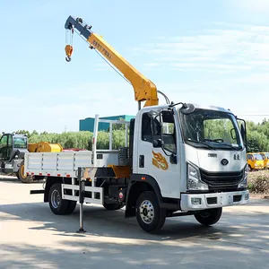 4T Self Loading Truck With Boom Howo Truck Mounted Crane