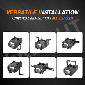 Lente LED Universal 6000K, luces de conducción de faros, nuevos focos de motocicleta Min, luz de trabajo, Bombilla antiniebla para coche y camión - Product Image 5