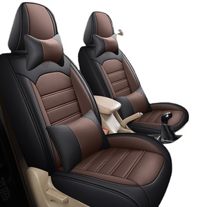 Style chaud quatre saisons 7 sièges couverture noir café rouge général PVC cuir sept housse de siège de voiture - Product Image 1