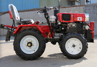 Traktor Mini 15hp 18hp Traktor Kompak Pabrik Traktor Roda Empat Rotary Tiller Garansi 1 Tahun untuk Pertanian Skala Kecil