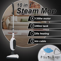 Nettoyeur vapeur portable Purolf 12 en 1 avec nettoyeur vapeur portable amovible pour les sols en carrelage et en bois dur
